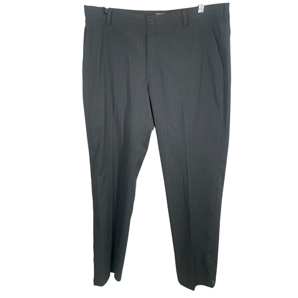Nike Golf Tour Performance Pants 36x32 Gray Novelty Striped Dri Fit 585752-021